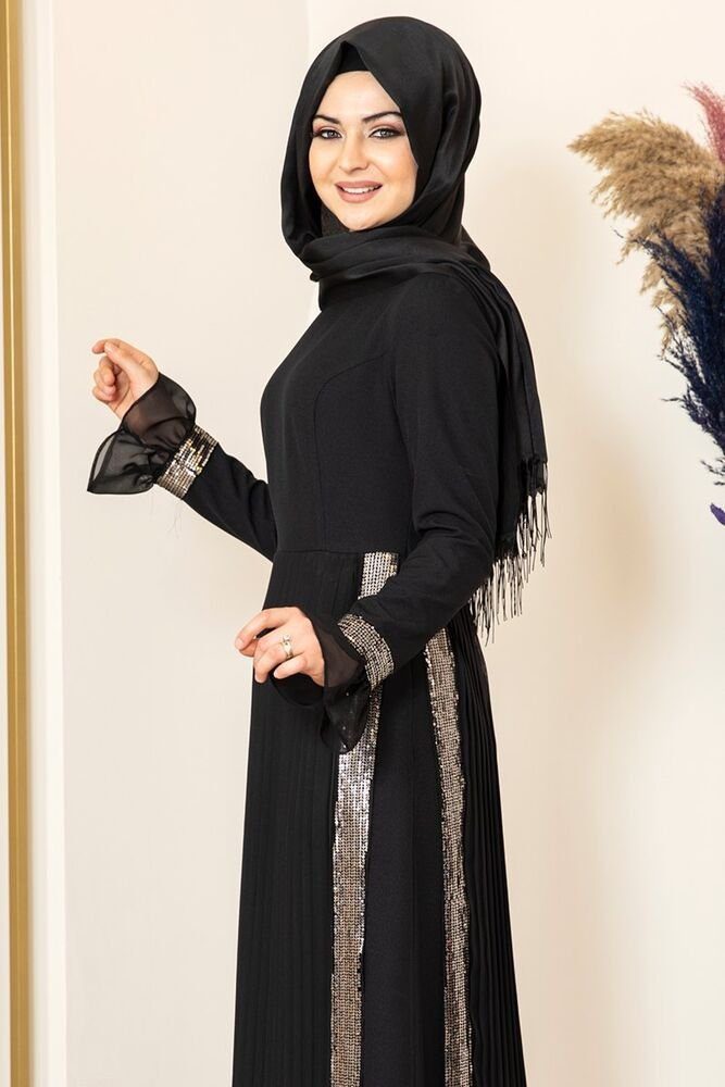fashionshowcase Chiffonkleid Langärmliges Maxikleid für Damen – Modest Fash günstig online kaufen