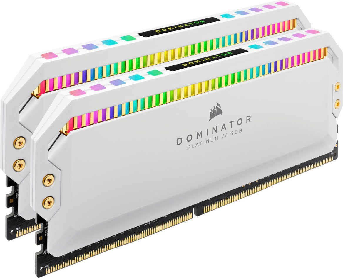 Corsair Dominator Platinum RGB 16GB DDR4 (2x8GB) 3600MHz White Arbeitsspeicher UDIMM