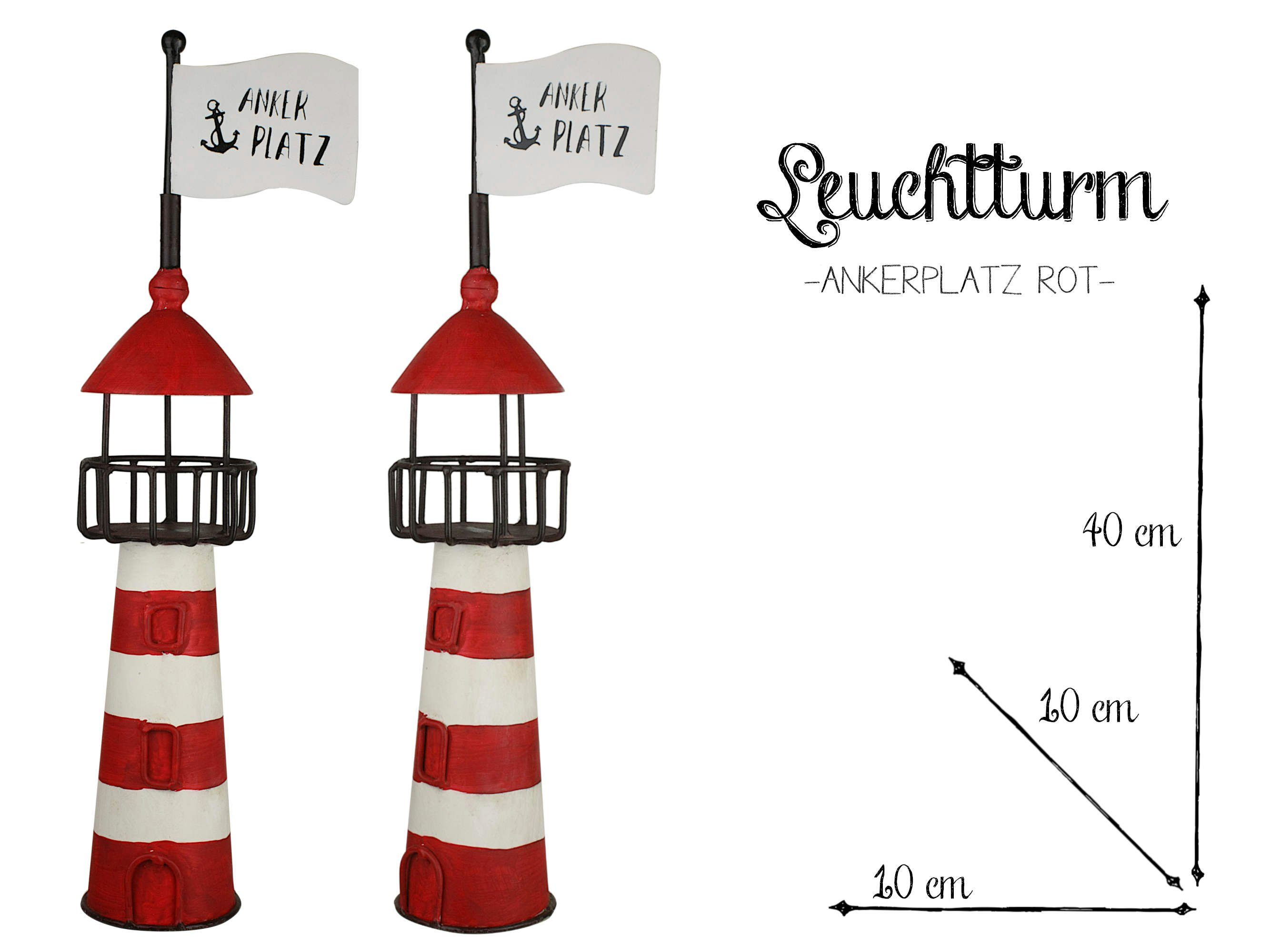 Paulslandhaus Gartenfigur Zaunhocker Leuchtturm, Ankerplatz, Heimathafen, günstig online kaufen