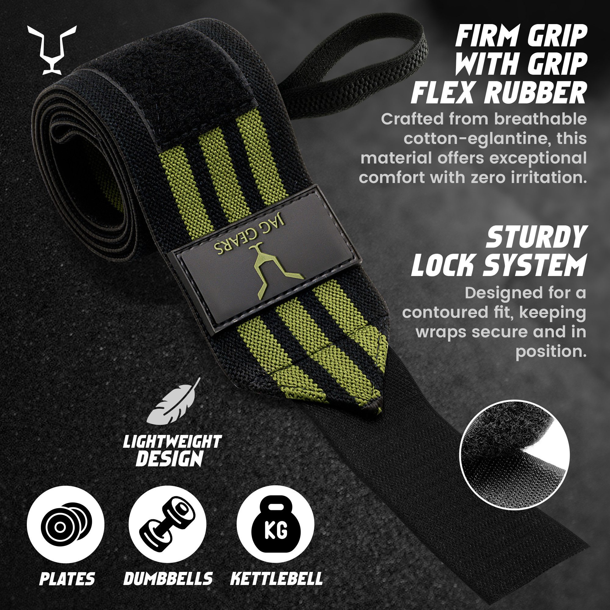 JAG GEARS Handbandage Handgelenkstütze, verstellbarer Handgelenkbandagegurt mit Daumenstütze (1 pair), Sport Gewichtheben Bodybuilding Klimmzüge Krafttraining Workout etc