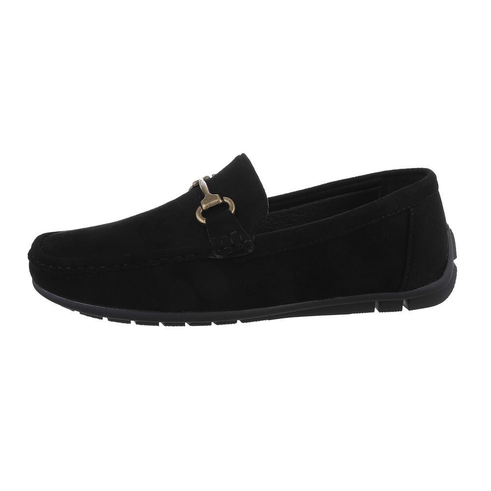 Ital-Design Herren Mokassins Freizeit Slipper (86018916) Flach Slipper in Schwarz