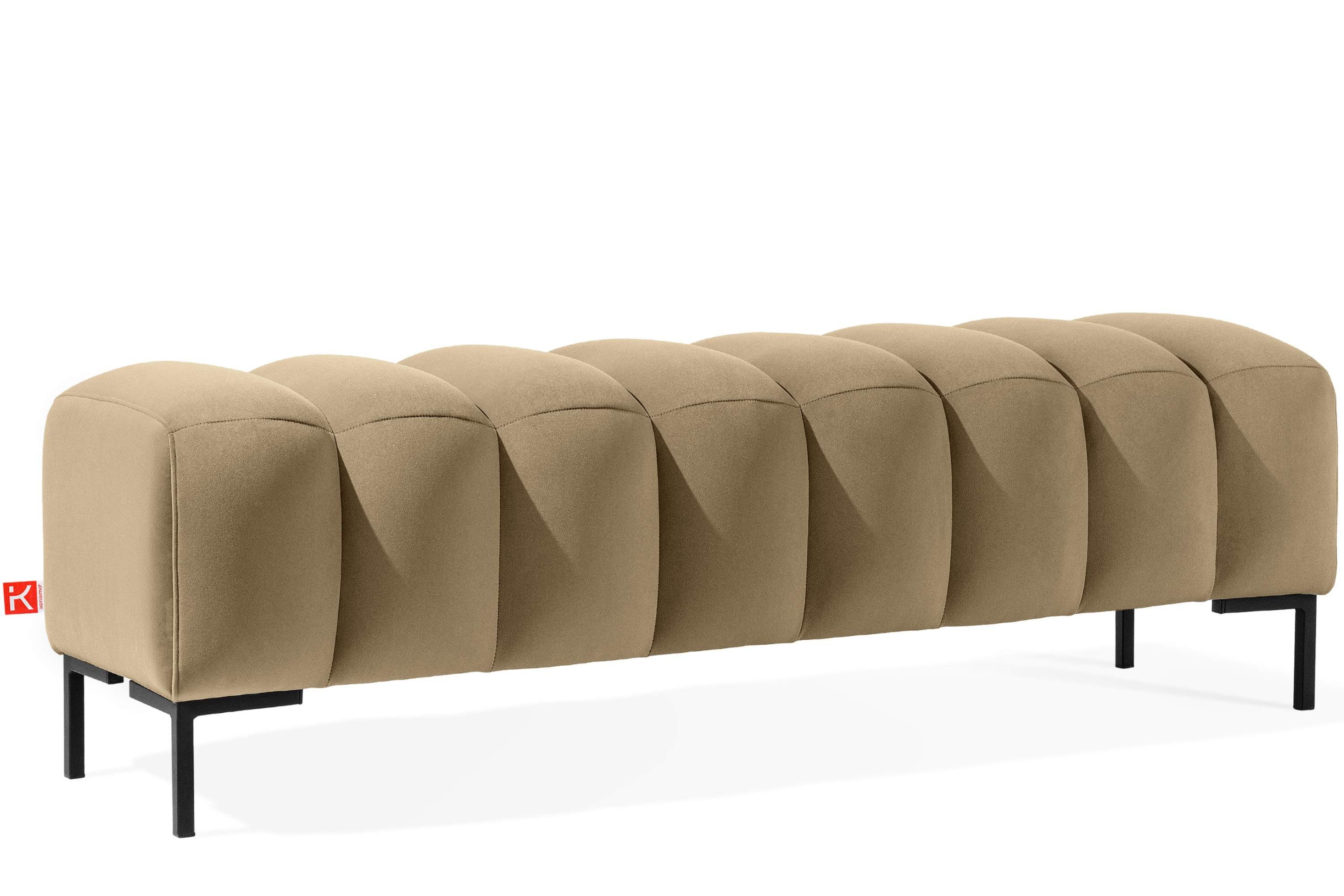 KONSIMO® Polsterbank Bettbank PECCO, Metallbeinen, hergestellt in der EU, h günstig online kaufen