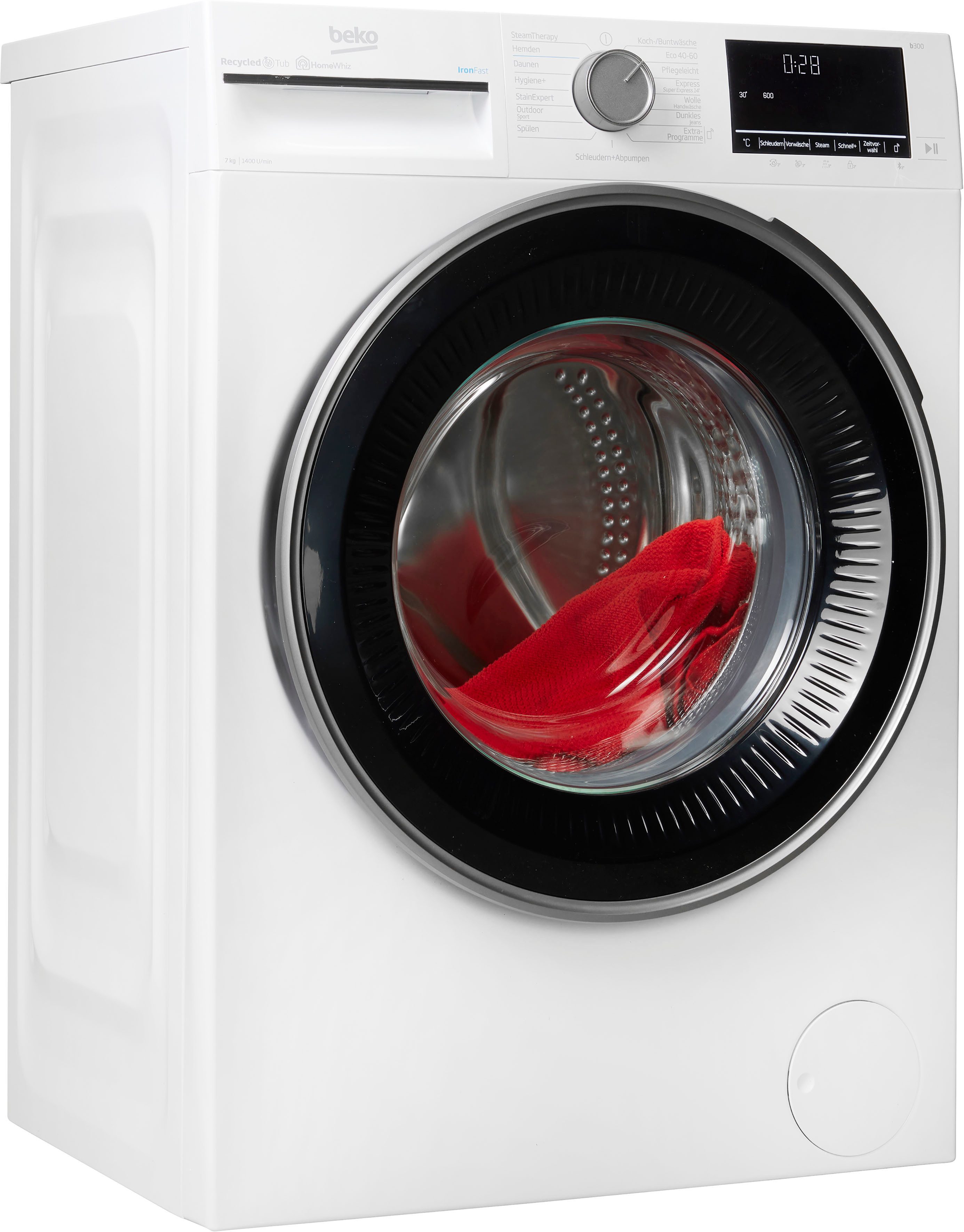 Beko B3WFU57413W1 Waschmaschine Frontlader 7 kg 1400 RPM Weiß