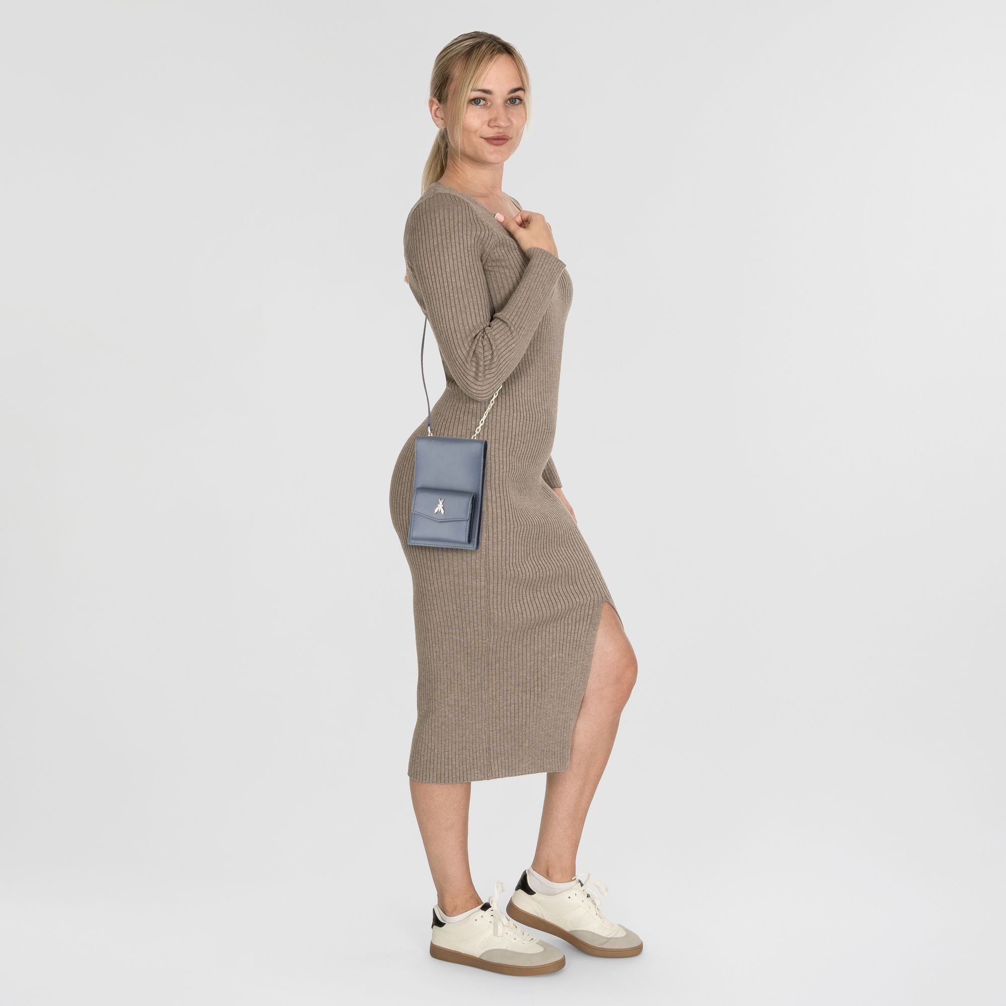 Patrizia Pepe Clutch, Leder günstig online kaufen