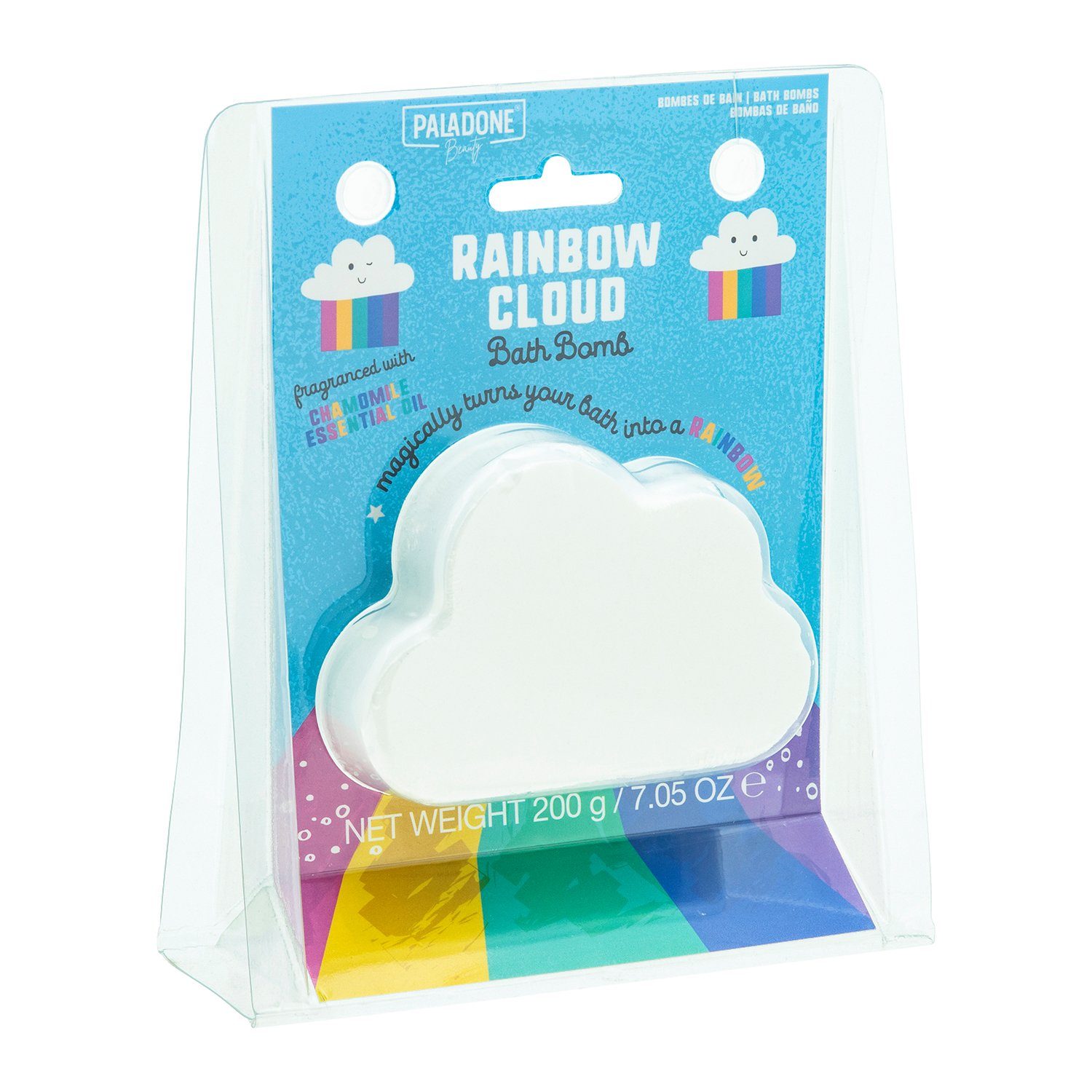 Paladone Badezimmer-Set Wolken Regenbogen Badebombe