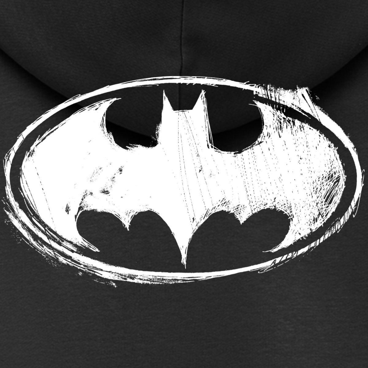Spreadshirt Hoodie DC Comics Batman Logo Gezeichnet Kinder Premium Hoodie (1-tlg)