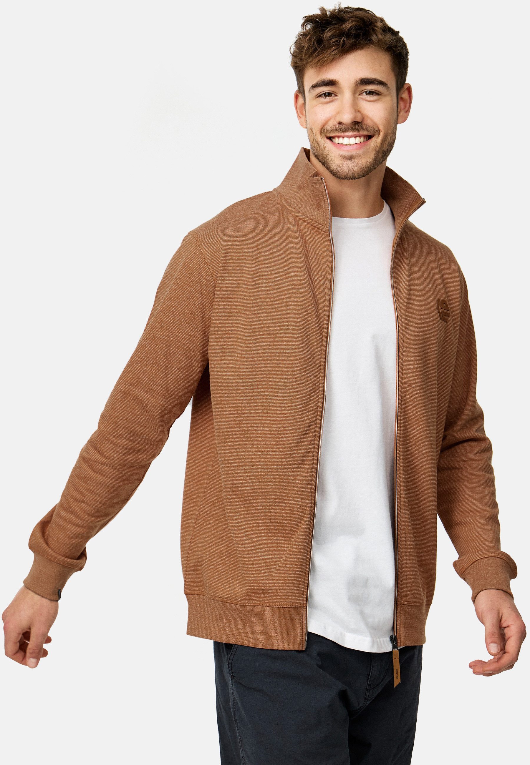 Indicode Sweatjacke Herren INYanic Herrenjacke Reißverschluss