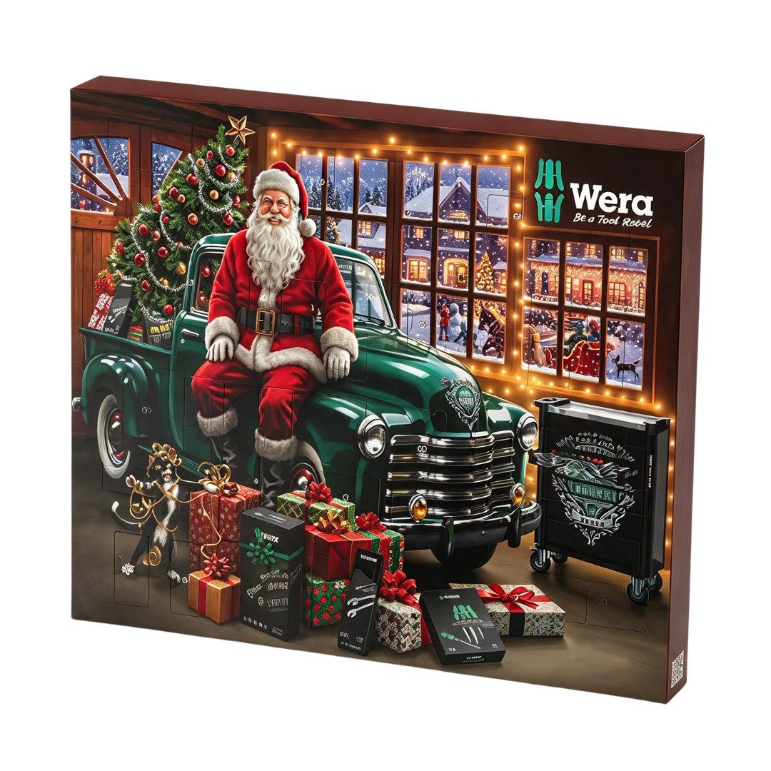Wera Adventskalender 2026 Werkzeug Set 24 tlg Heimwerker Herren & Männer Weihnachtskalender (Set, 24-tlg), 24 Produkte Handwerkzeuge Set Advent Kalender Mann