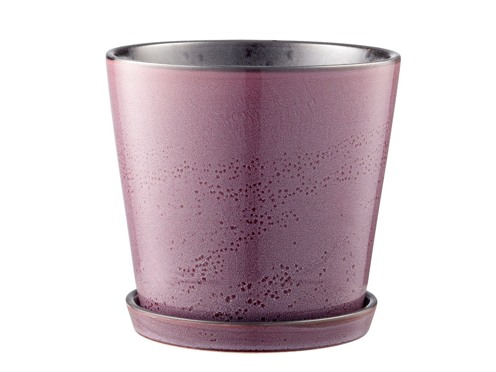 Bitz Blumentopf Blumentopf lilac / black 14 cm