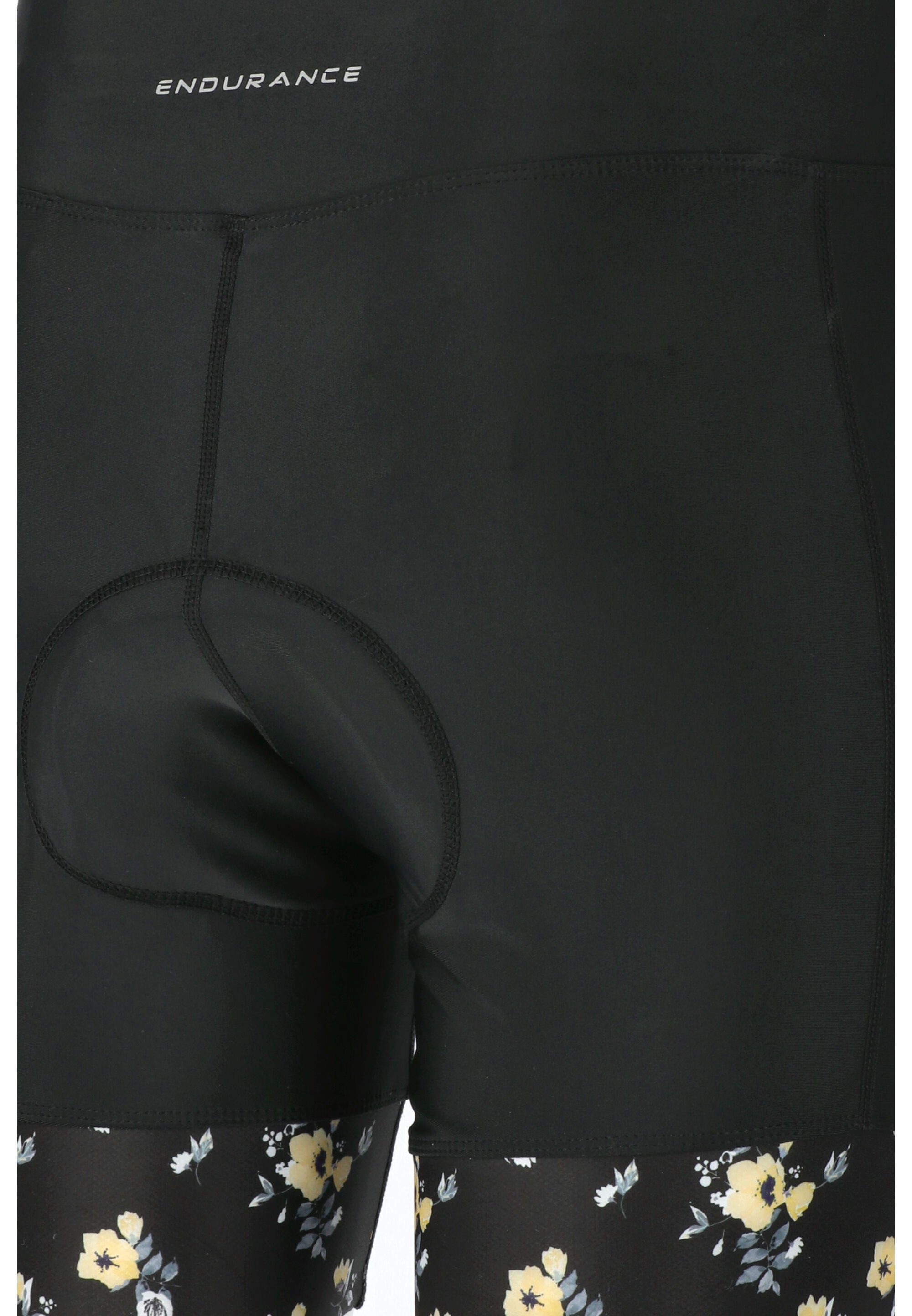 schwarz-schwarz Radhose mit ENDURANCE Mangrove Quick-Dry-Technologie