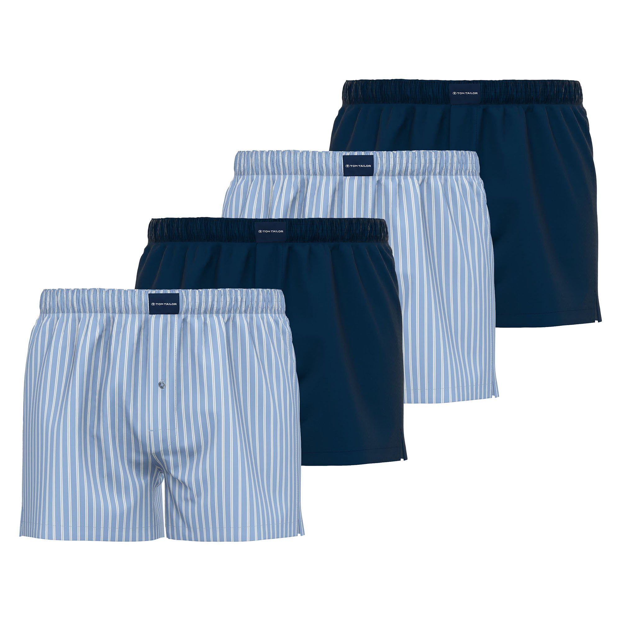 Boxershorts Herren Web-Boxershorts 4er Pack Baumwolle