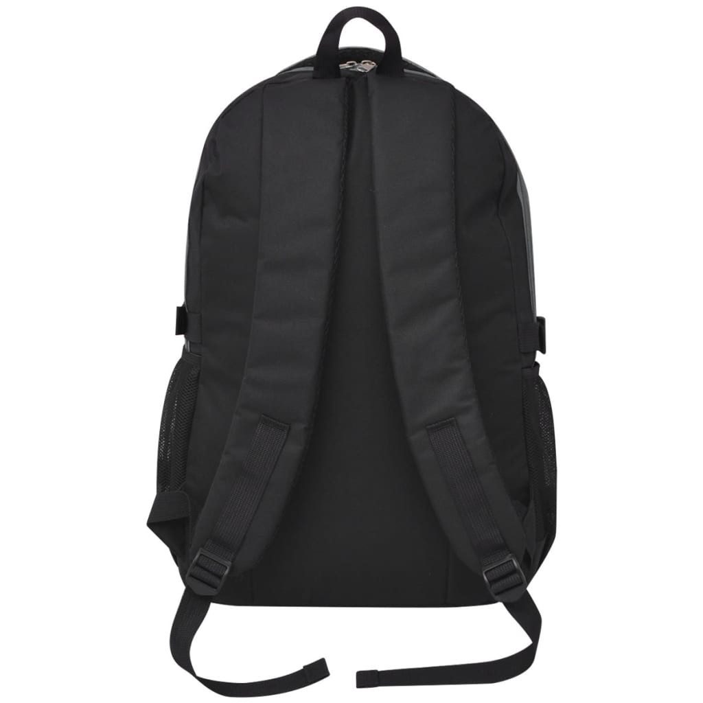 vidaXL Rucksack Schulrucksack 40 L Schwarz und Grau (1-tlg), Schulrucksack Laptop-Rucksack Sporttasche Freizeitrucksack 40 L Grün – Bild 3 von 5