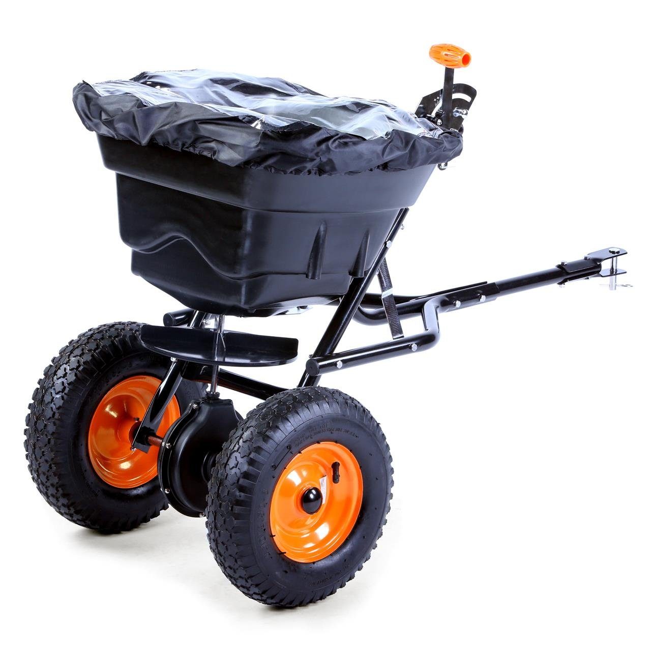 FUXTEC Streuwagen FX-GS36S, Streubreite bis zu 3,65 m, mit Anhängerkupplung, 5km/h, 36kg Volumen