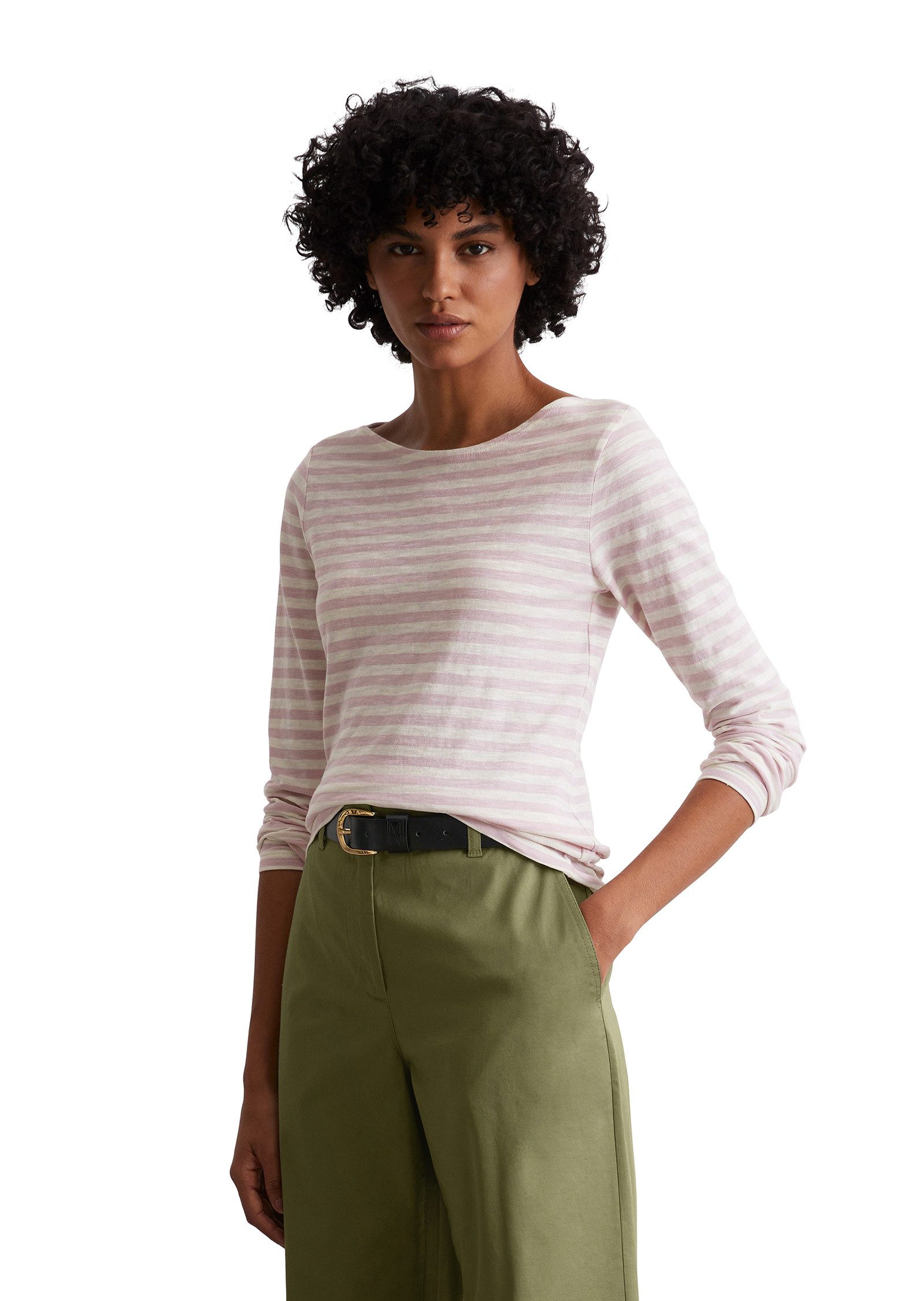 Marc O'Polo Langarmshirt aus Slubjersey günstig online kaufen