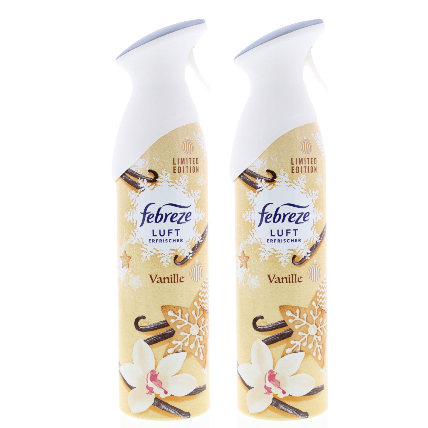 Febreze Raumduft 2 x Febreze Lufterfrischer Vanille Raumspray je 300ml bekämpft Gerüche