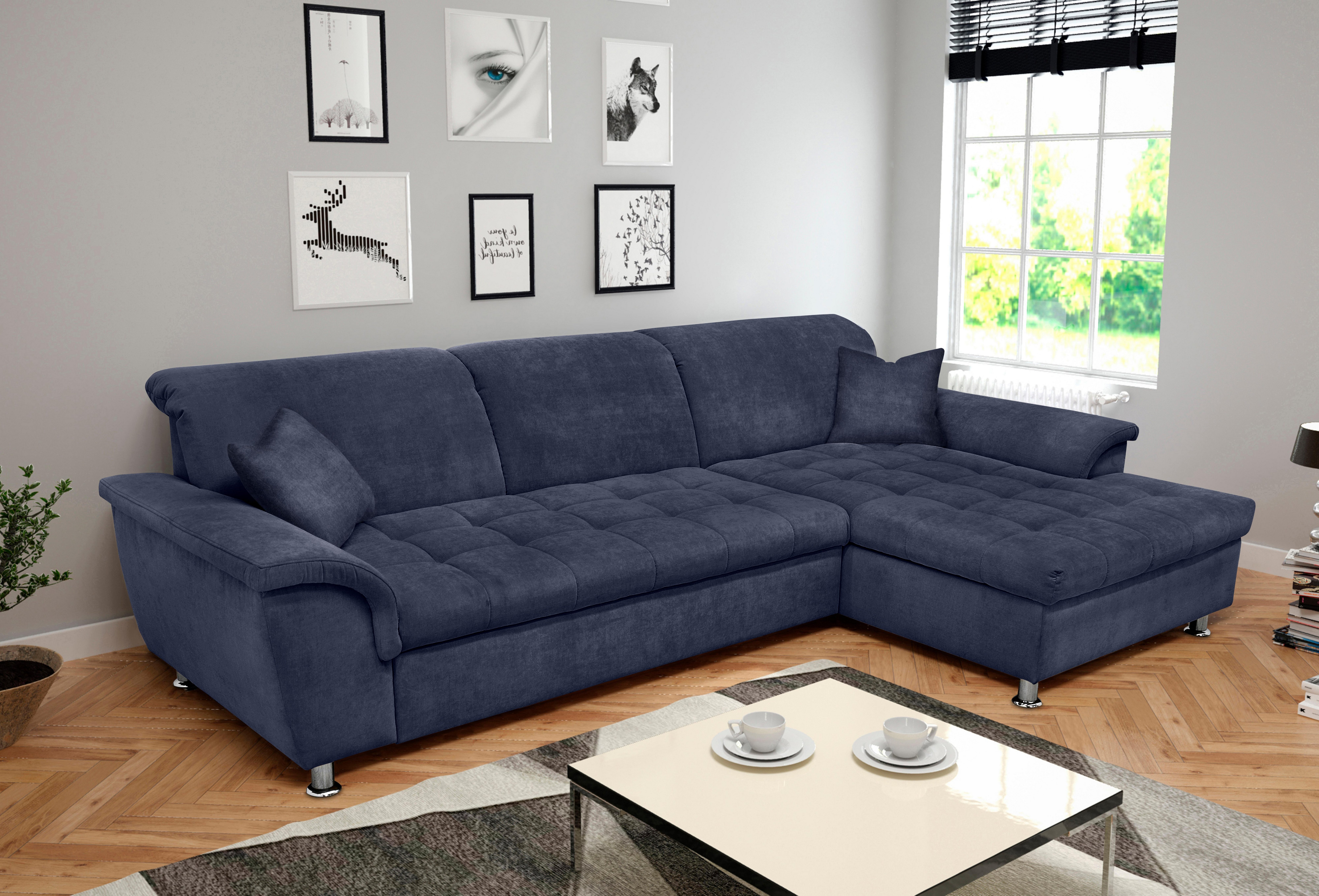 DOMO collection Ecksofa "Franzi Steppung im Sitzbereich B7T/H: 278/162/80 c günstig online kaufen