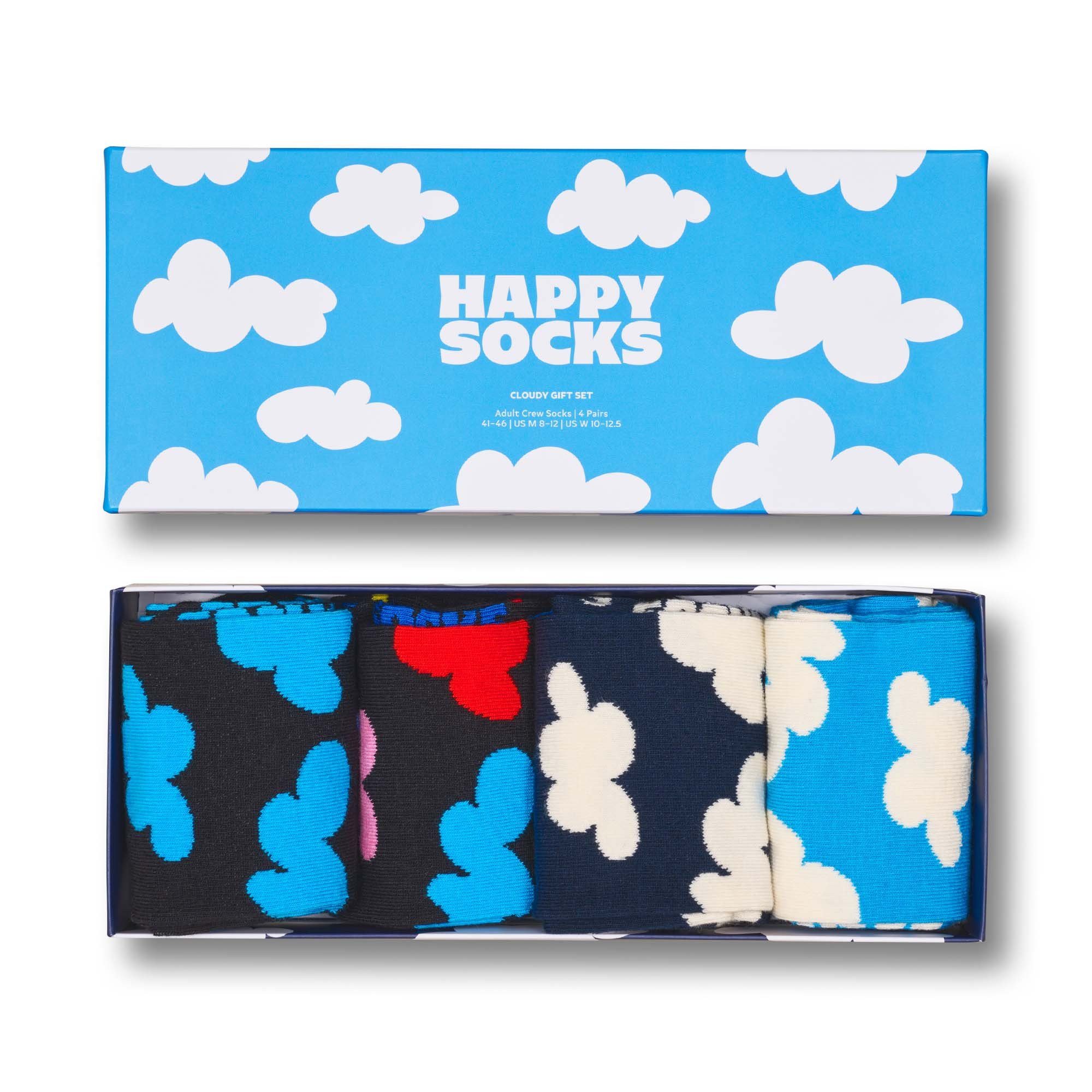Happy Socks Kurzsocken Unisex Socken 4er Pack Baumwolle (Packung, 4er Pack)