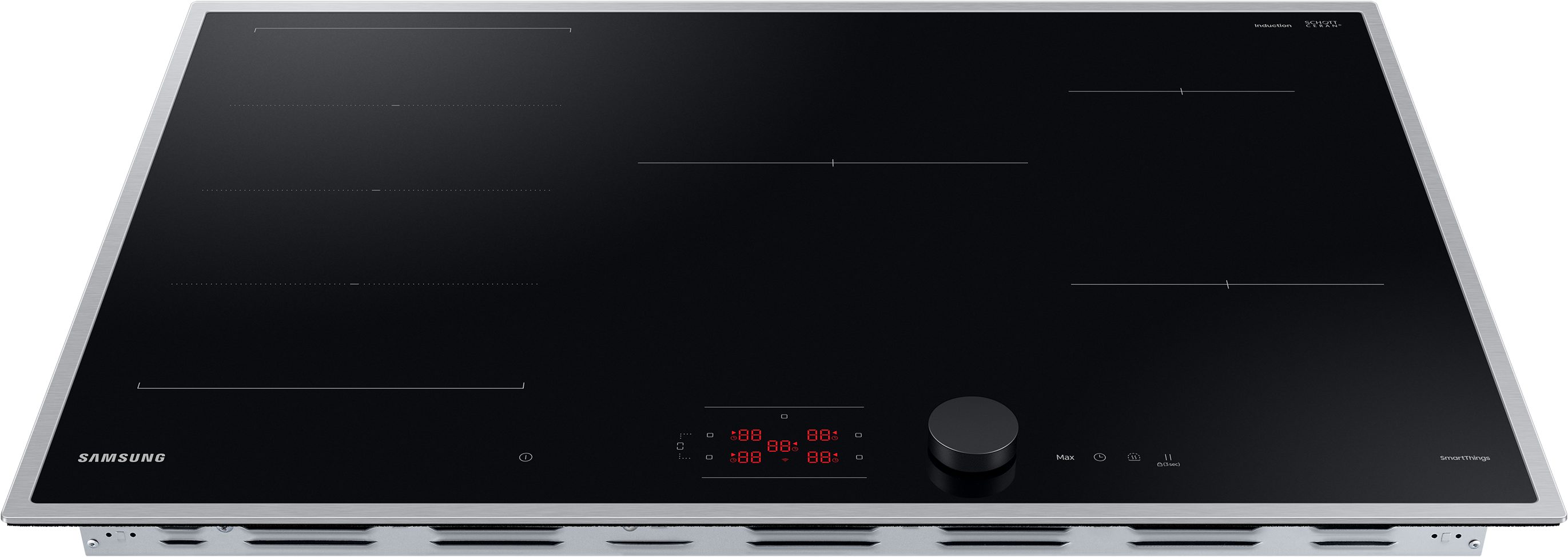 Samsung Flex-Induktions-Kochfeld NZ8500BM NZ85C6058HK/U1, Mehr Flexibilität und viel Platz deine Pfannen & Töpfe. Mit WiFi