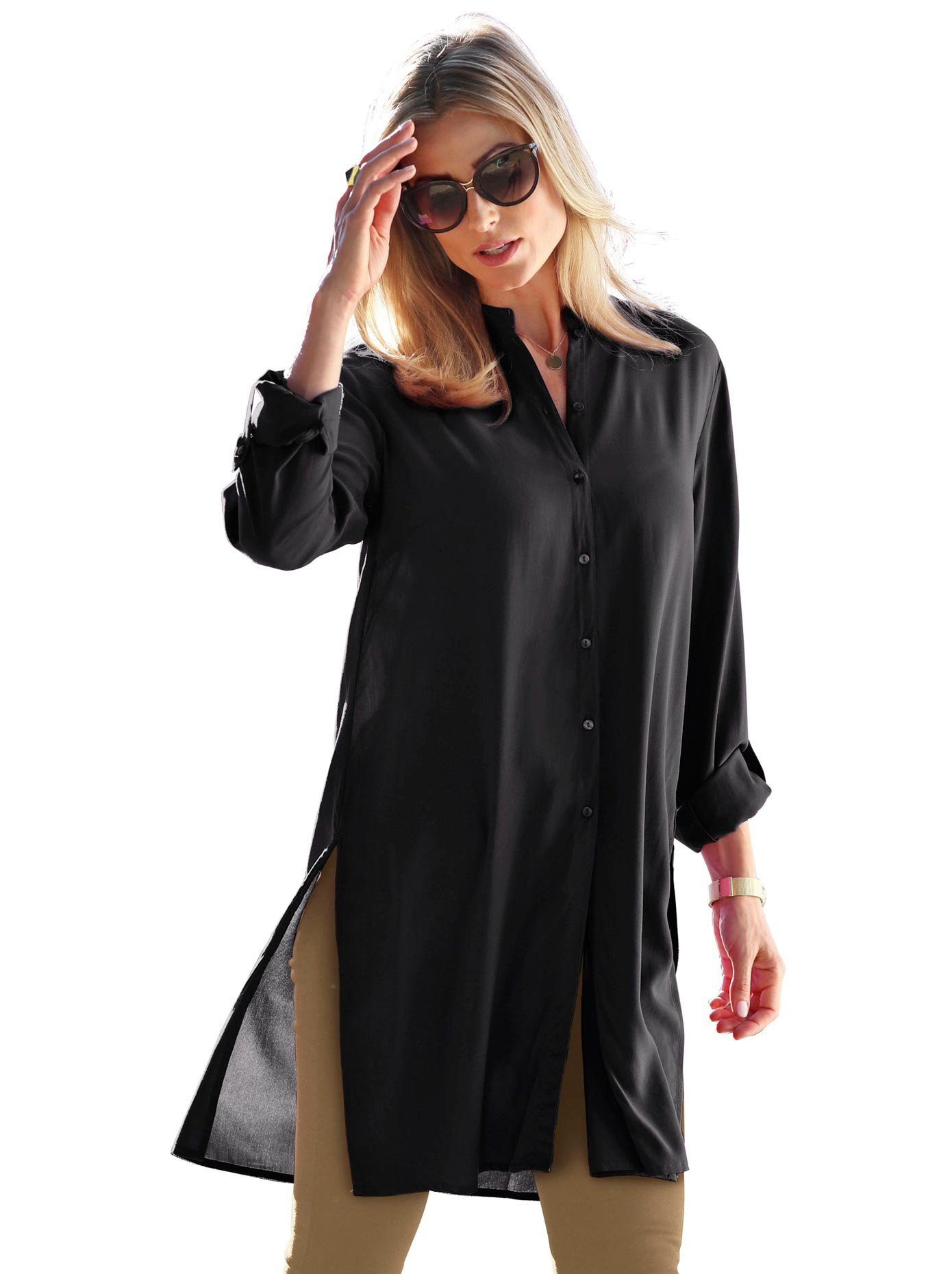 Extralange schwarze Blusen für Damen online kaufen | OTTO