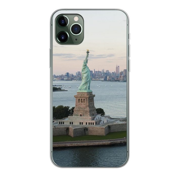 MuchoWow Handyhülle New York - Freiheitsstatue - Amerika Handyhülle Apple iPhone 11 Pro Max Smartphone-Bumper Print Handy