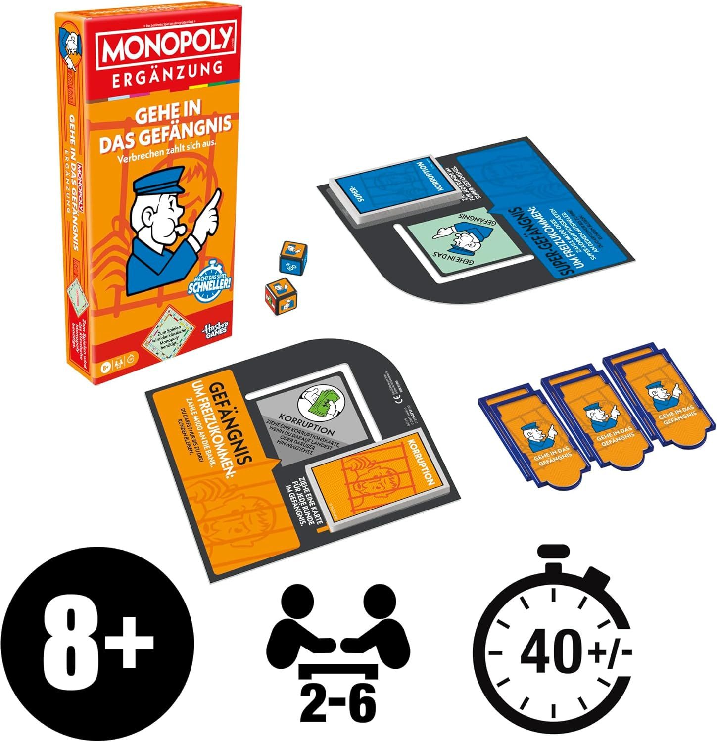 Hasbro Spiel Monopoly Gehe in das Gefängnis - Ergänzungsset Hasbro