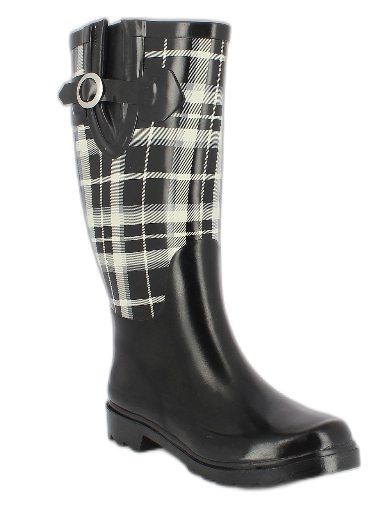 Beck Damen Gummistiefel Pepita Gummistiefel (wasserdichter Stiefel, für trockene Füße bei Regenwetter) herausnehmbare Innensohle, weicher robuster Naturkautschuk