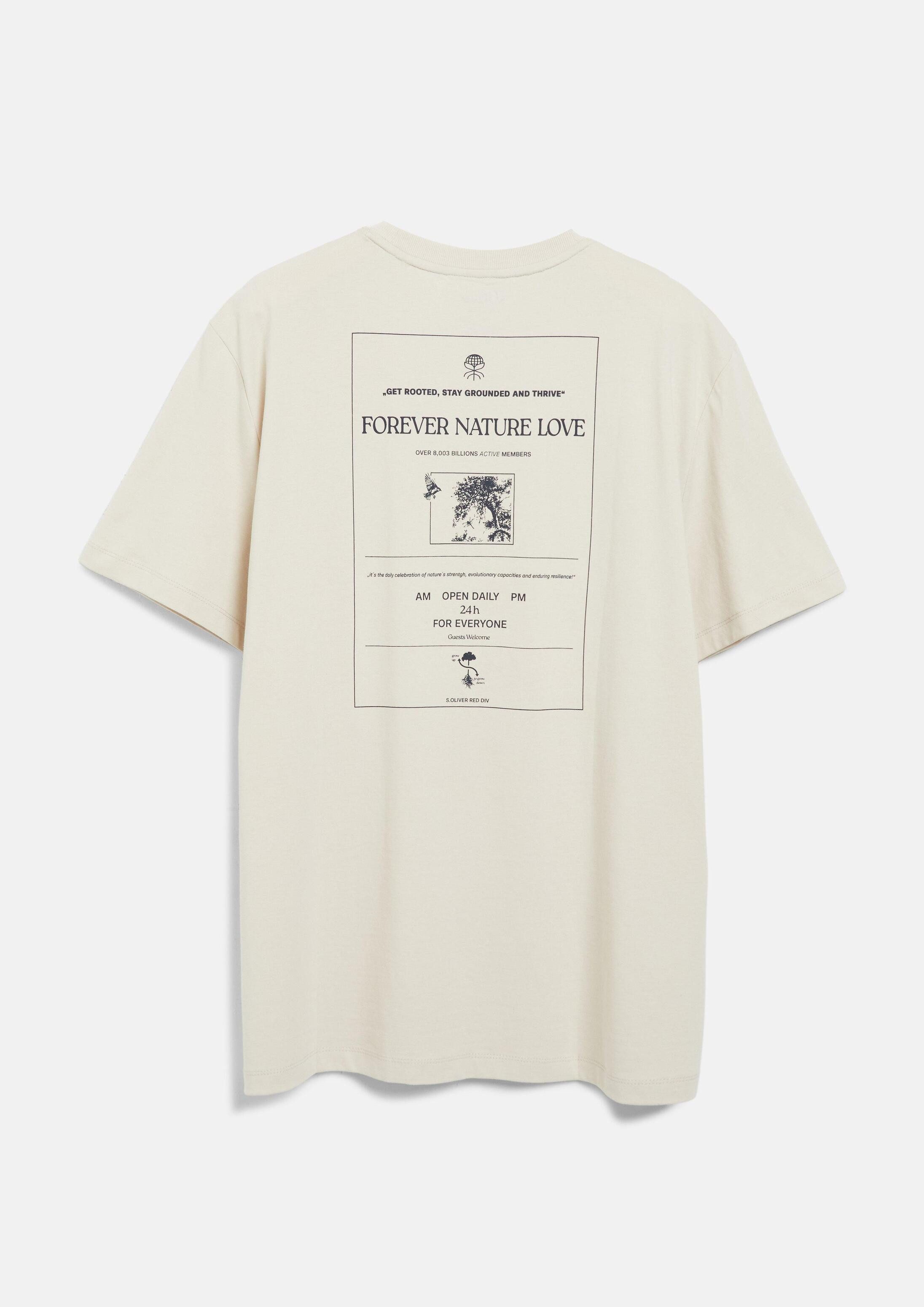 s.Oliver Kurzarmshirt T-Shirt T-Shirt mit Front- und Rückenprint