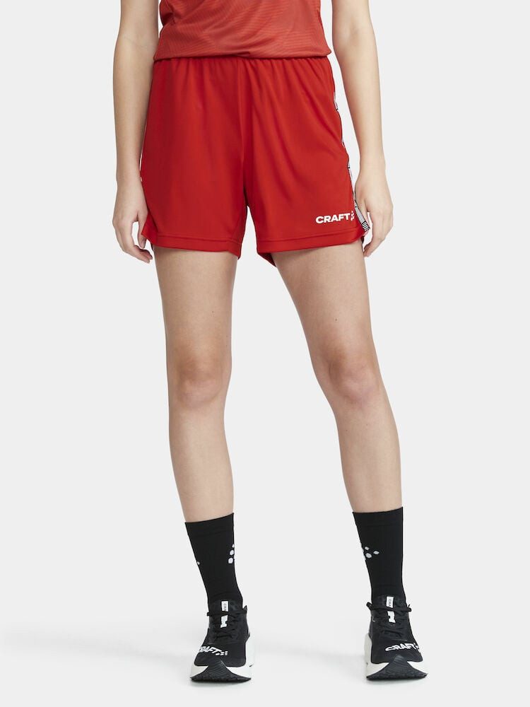 Trainingshose Premier Shorts (rec. Polyester, ergonomisches Design) kurz rot Damen