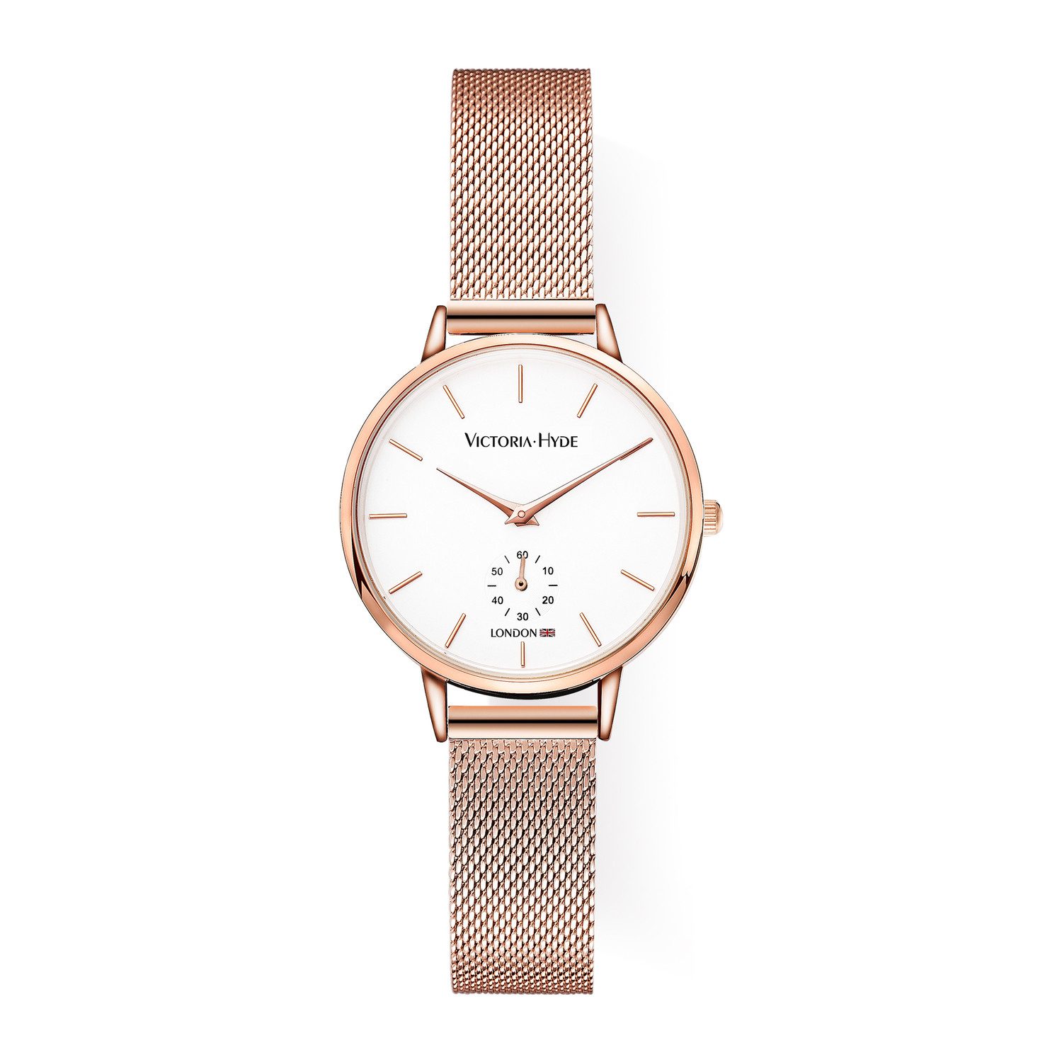 Victoria Hyde Quarzuhr Quarzuhr, Armbanduhr, Damenuhr, Edelstahlarmband, analog Mesh-Armband Klassiker, (1-tlg., Kein Set)