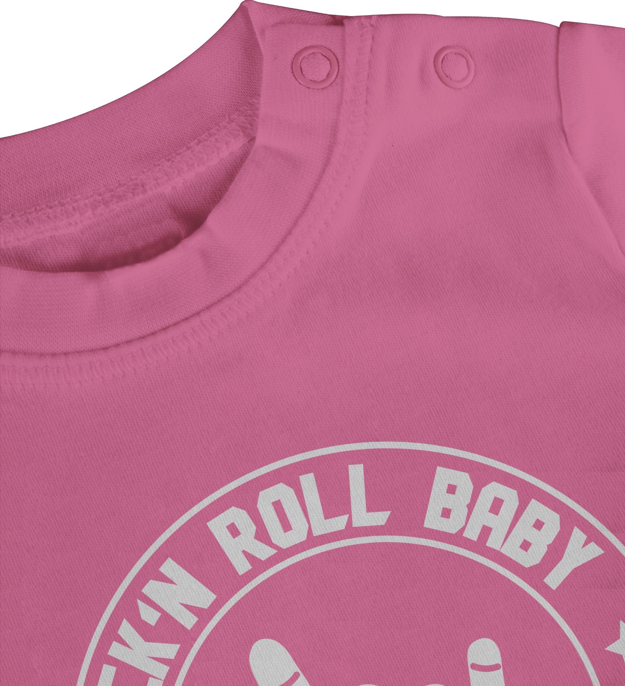 T-Shirt Rock'n Roll Baby 2 2023 Baby Shirtracer since Pink Sprüche