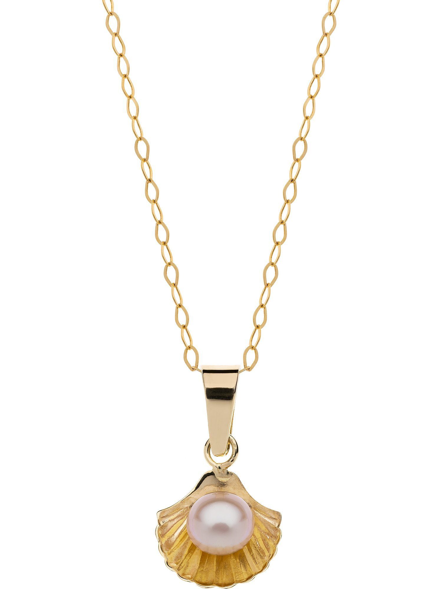DISNEY Jewelry Collier Disney Damen-Kette 375er Gelbgold Süßwasserperle