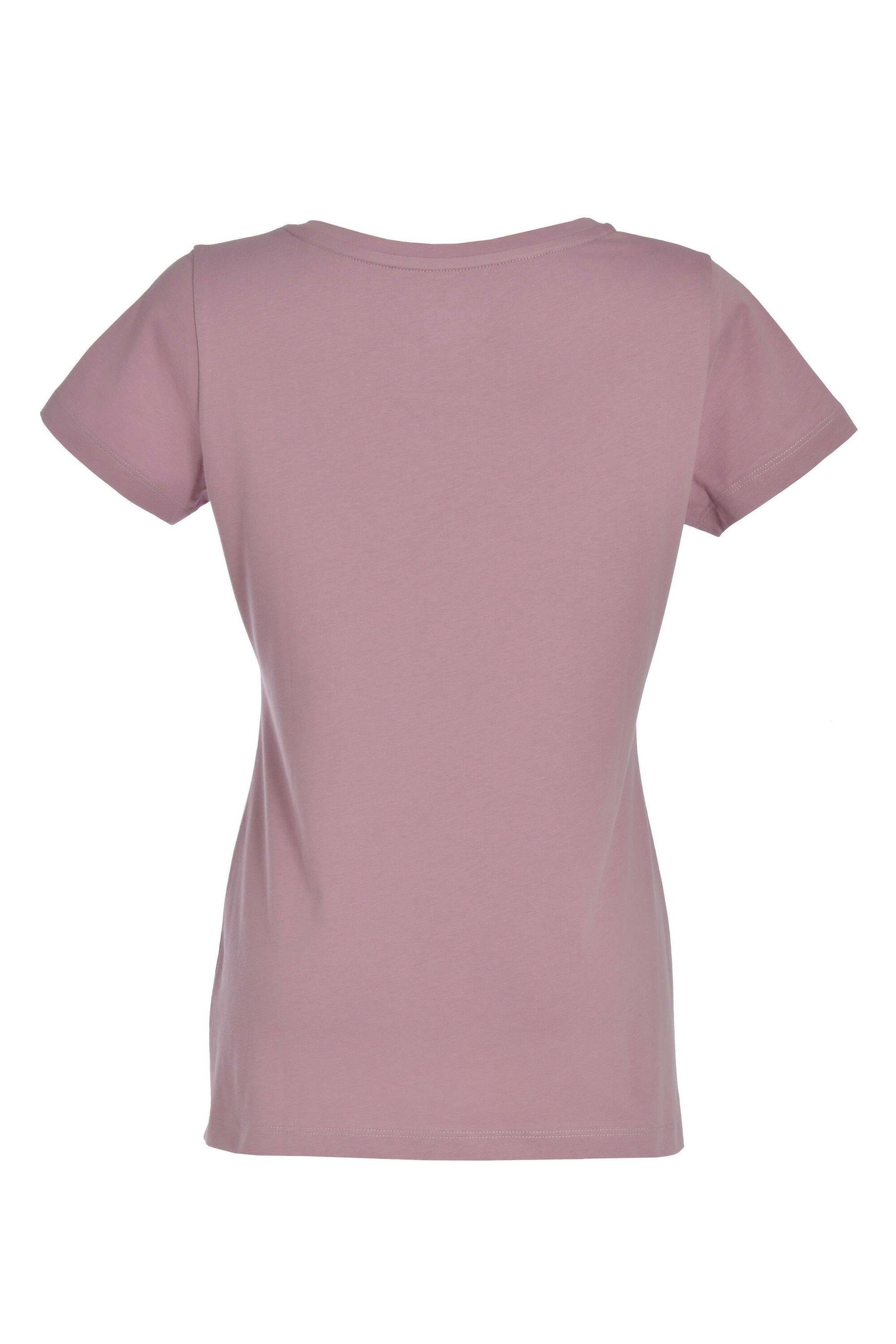 Bio-Baumwolle für Damen, aus Irene Gipfelglück Lilac T-Shirt