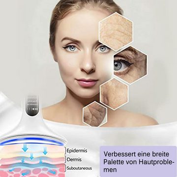 GOOLOO Kosmetikbehandlungsgerät Halsschönheitsgerät Entfernen der Nackentextur, Hals und Gesicht mit doppeltem Verwendungszweck, 1-tlg., 3 Lichtmodi, Straffung und Festigung der Haut