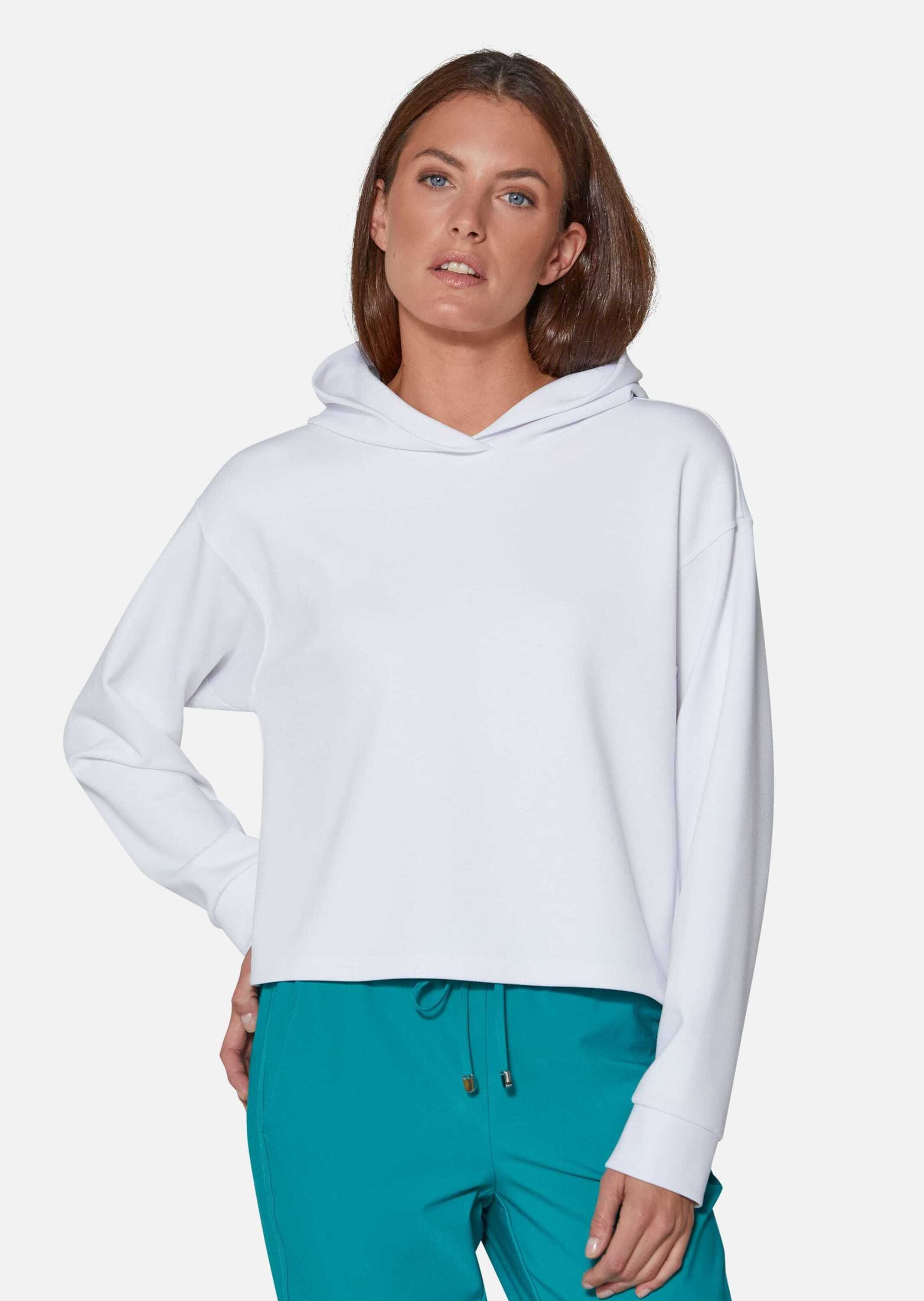 Langarmshirt Kapuzen-Sweatshirt in lässiger Boxy-Form