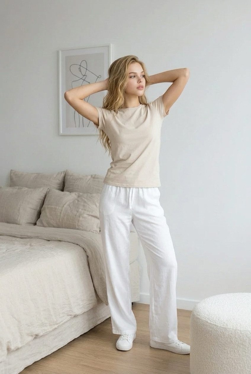 Zuckerwatte Palazzohose 78104 SILK TOUCH