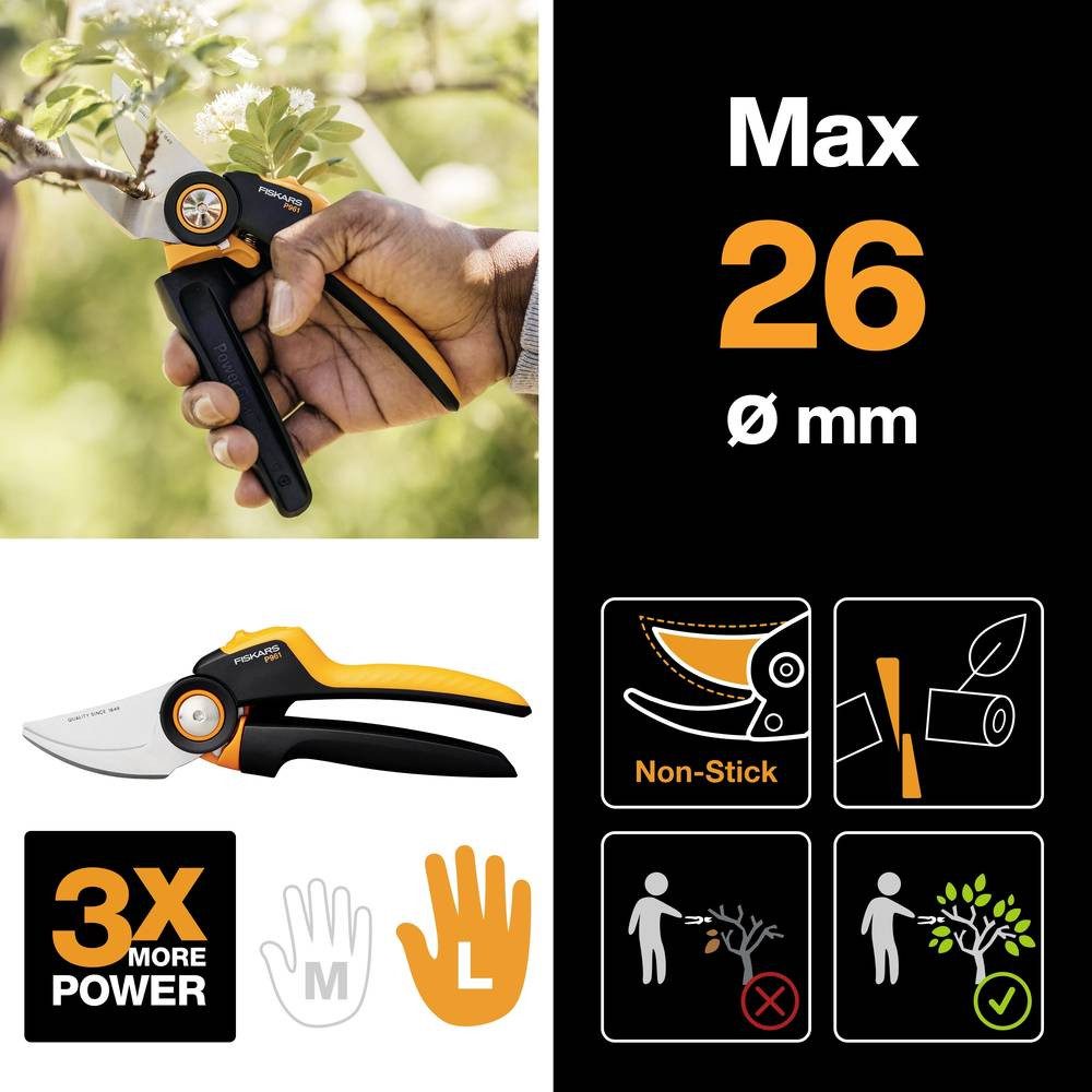 Fiskars Gartenschere X-series™ L Bypass-Gartenschere P961 1057175