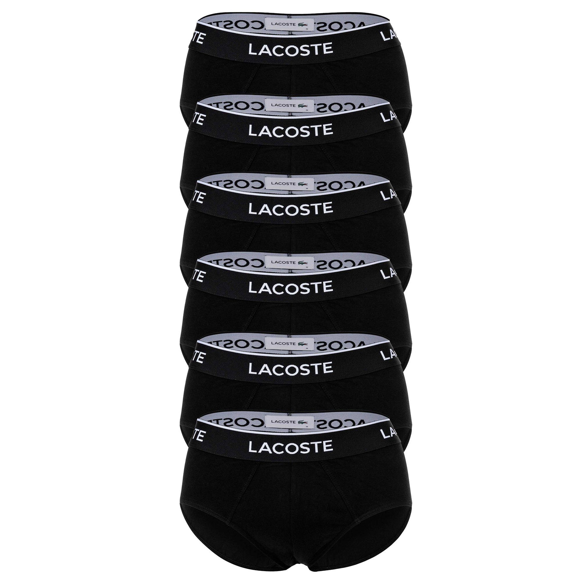 Lacoste Slip Herren Slip 6er Pack Baumwolle (Packung, 6er Pack)