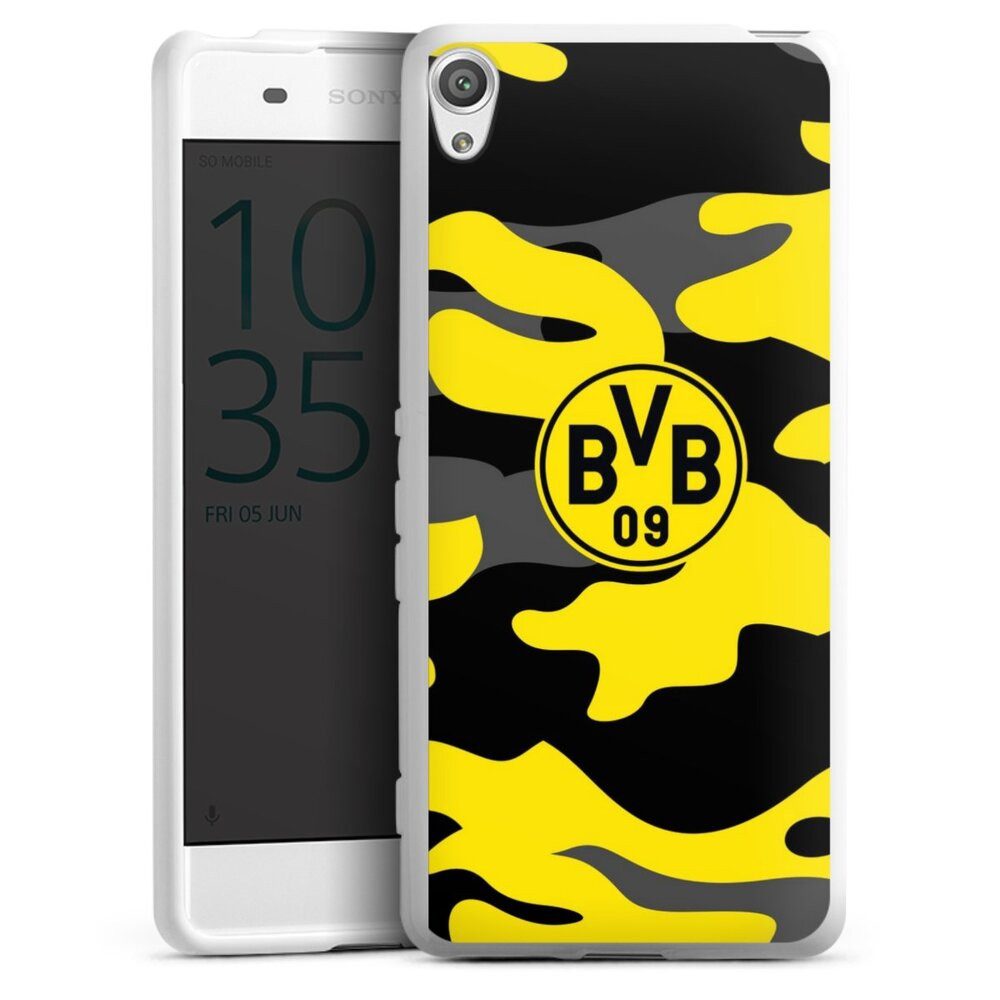 DeinDesign Handyhülle BVB Borussia Dortmund Fanartikel BVB Camo, Sony Xperia XA Silikon Hülle Bumper Case Handy Schutzhülle