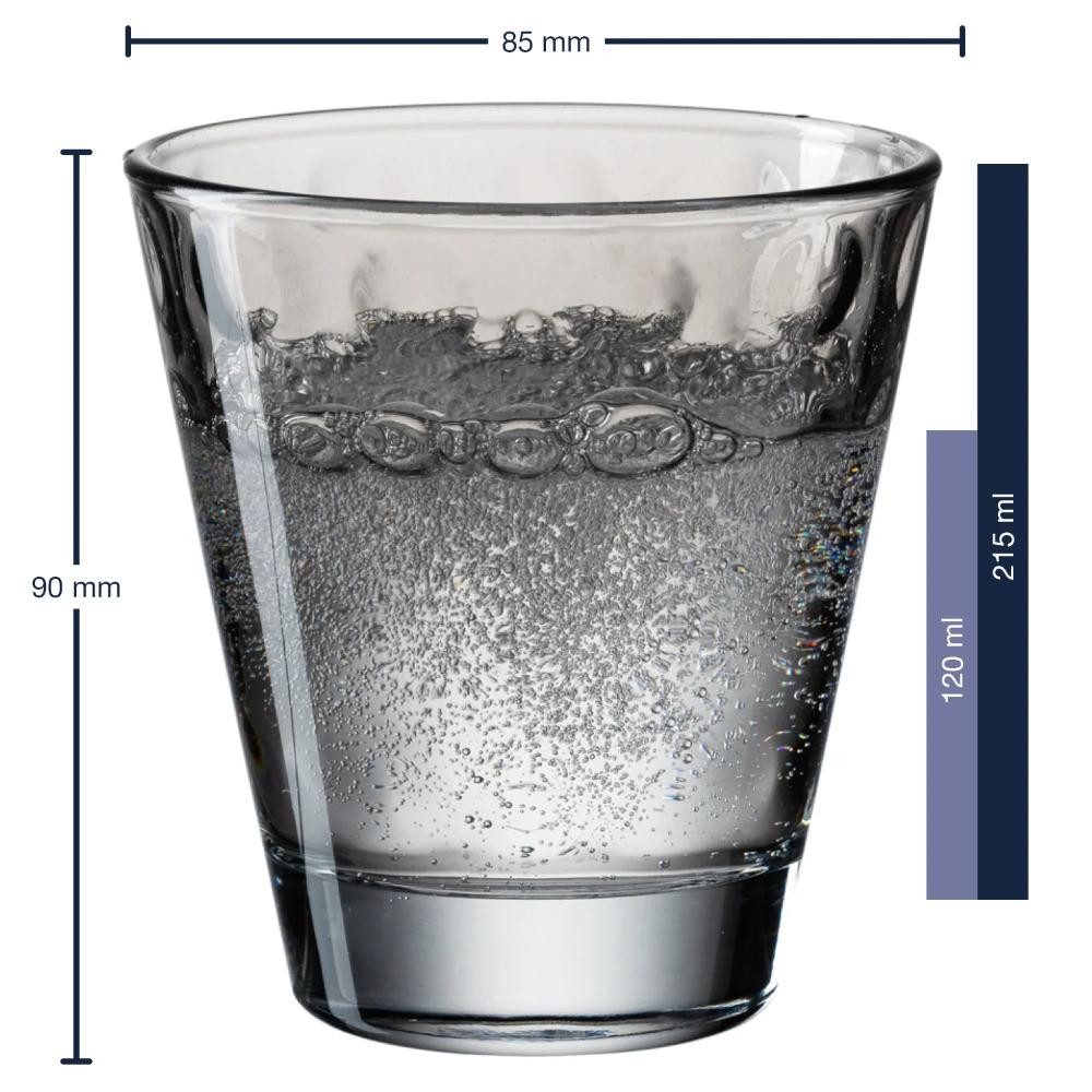 LEONARDO Longdrinkglas Leonardo Trinkglas Optic Pastell Grau (120 ml)