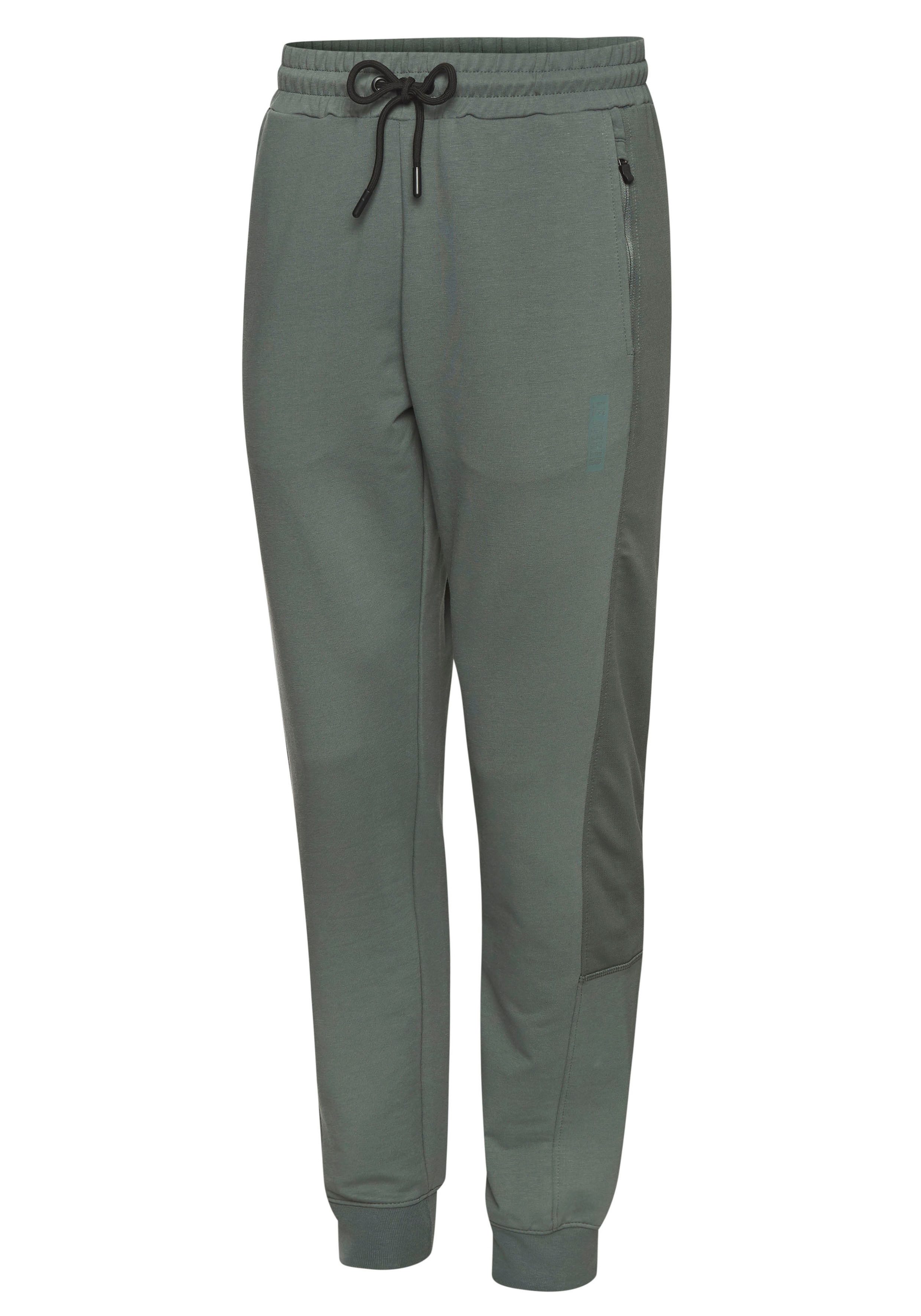 le jogger® Sweatpants mit farblichen Einsatz und Reißverschlusstaschen