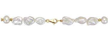 Firetti Perlenkette Schmuck Geschenk Gold 585 Halsschmuck Halskette Collier Kugeln, mit Süßwasserzuchtperle
