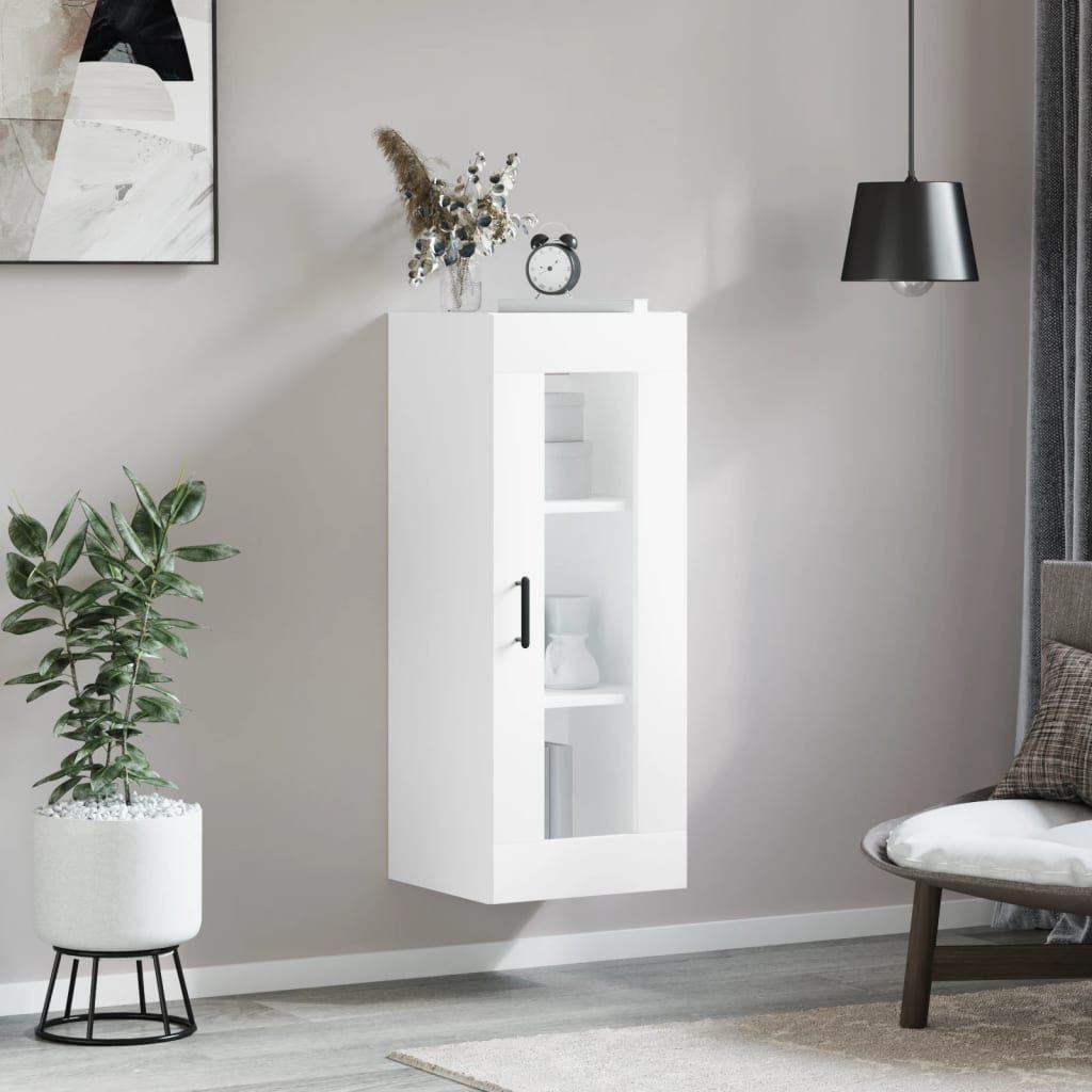 vidaXL Hängeschrank Wandschrank Weiß 34,5x34x90 cm (1-St)