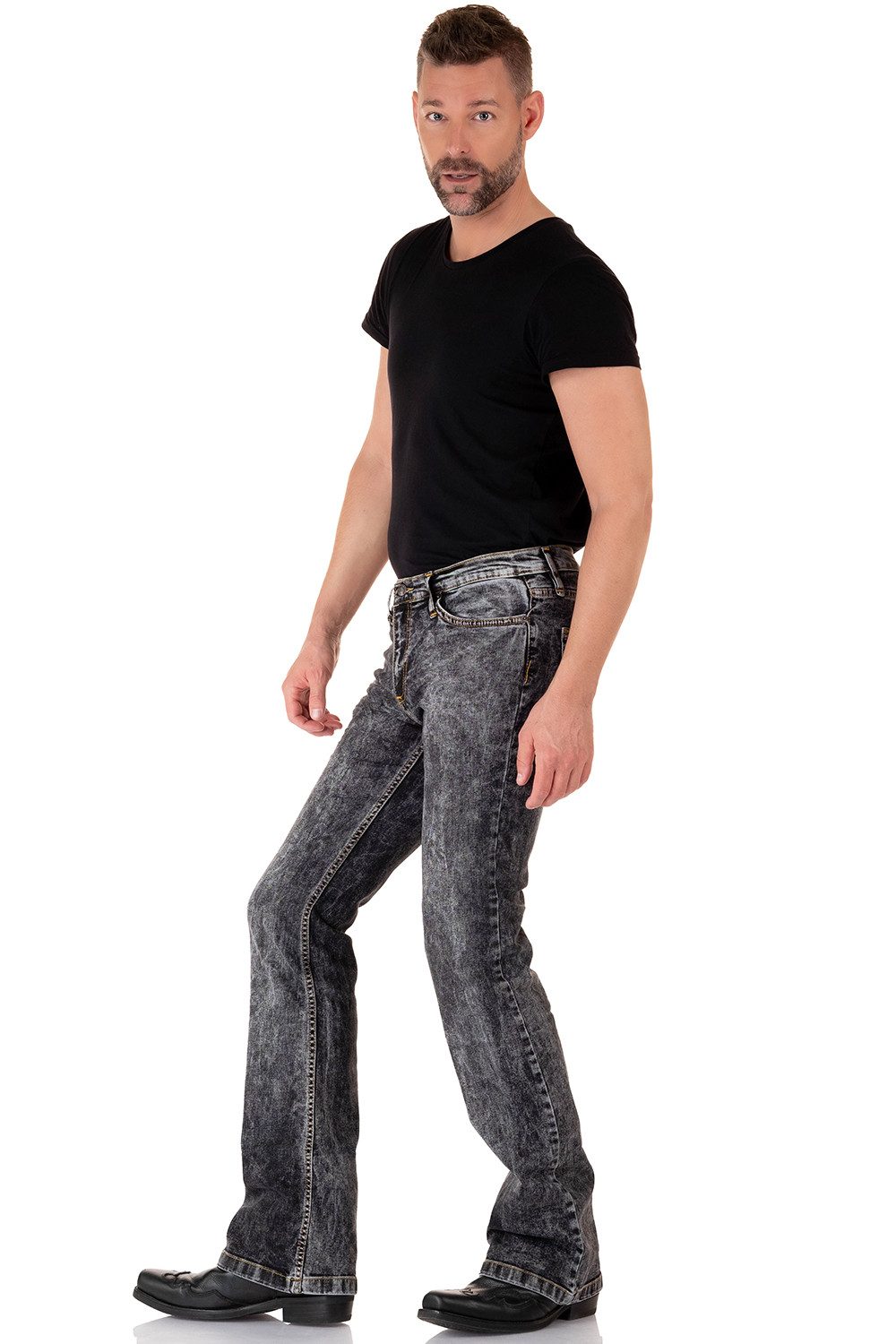 Comycom Bootcut-Jeans Herren CUT BLACK J.