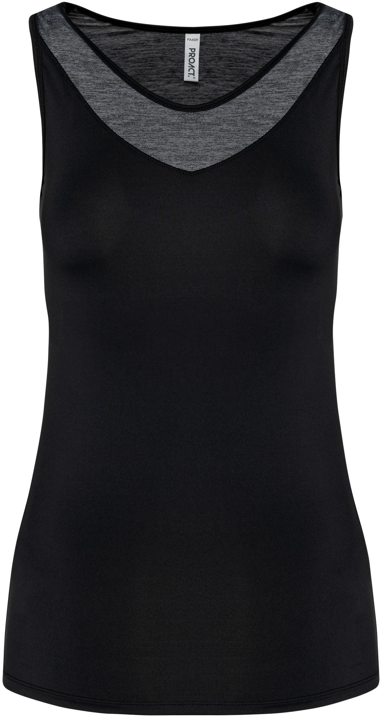 Trainingsshirt Zweifarbiges Padel-Damentop