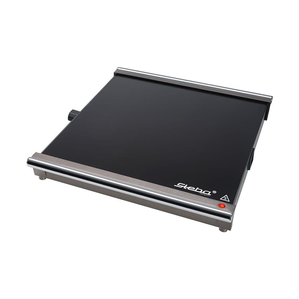 Steba Warmhalteplatte Erweiterungsmodul zu WP 1, elektrisch, regelbar, Temperaturregelung, Glas, schwarz, silber