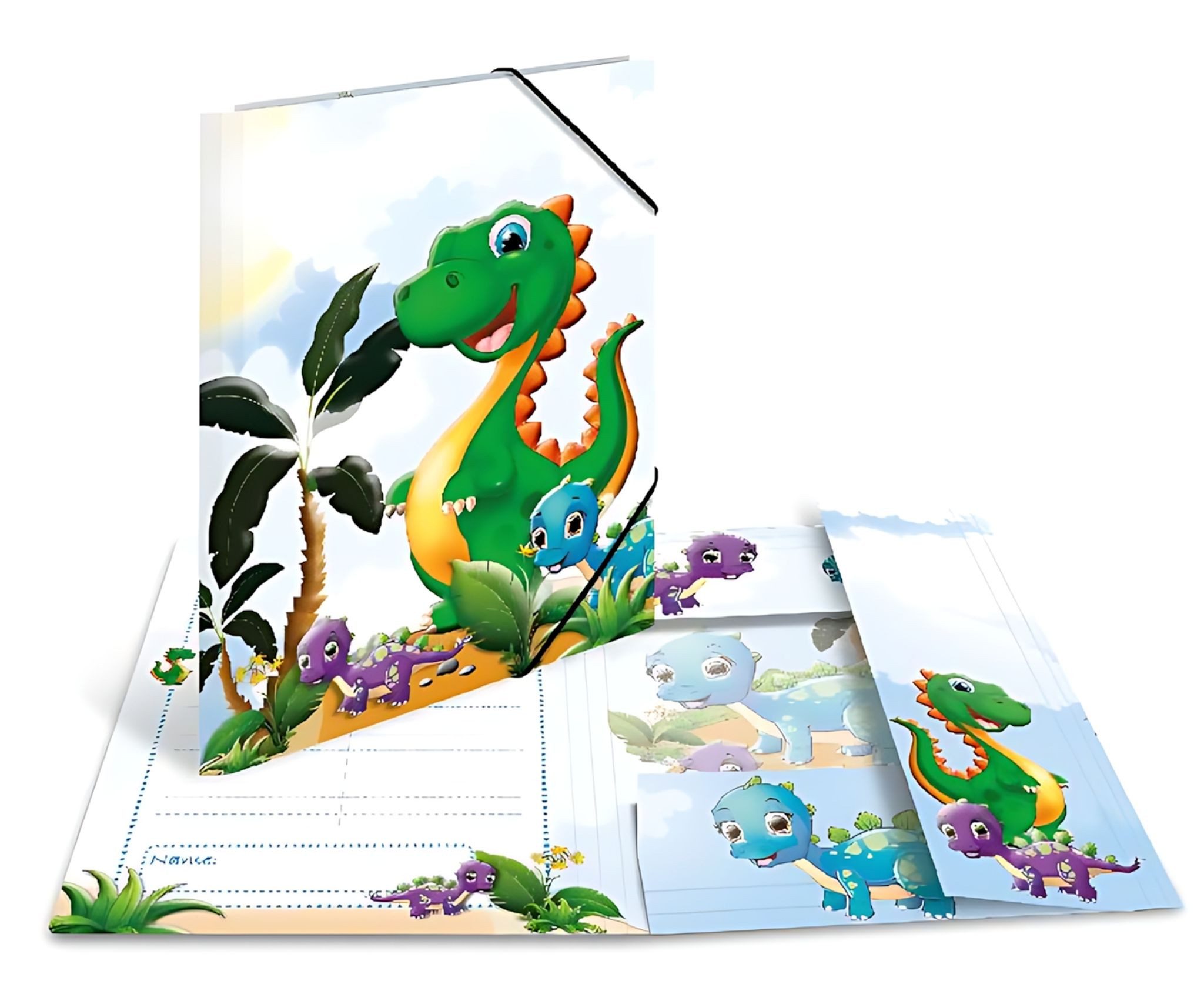 HERMA Organisationsmappe Herma Sammelmappe Eckspanner Karton A4 Dinos
