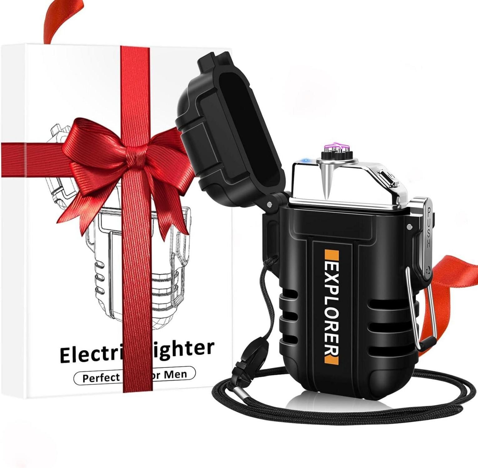Feuerzeug Valentinstag Jahrestag Geschenk für Ihn Männer - USB Feuerzeug