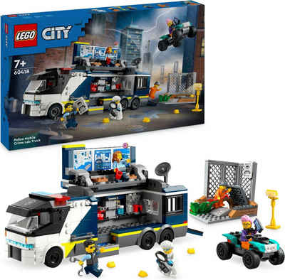 LEGO® Konstruktionsspielsteine Polizeitruck mit Labor (60418), LEGO City, (674 St), Made in Europe