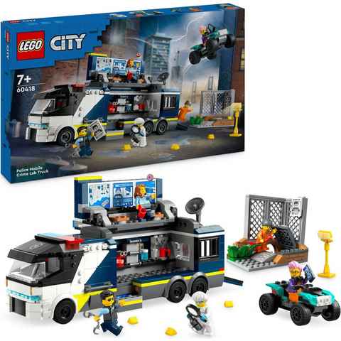 LEGO® Konstruktionsspielsteine Polizeitruck mit Labor (60418), LEGO City, (674 St), Made in Europe