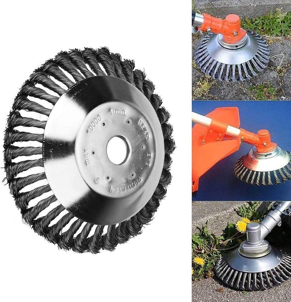 BlingBin Ersatzbürste Freischneider Unkrautbürste Motorsense Wildkrautbürste Fugenbürste, (1er Set, 1pcs), 25,4 mm und 20 mm für alle gängigen Modelle